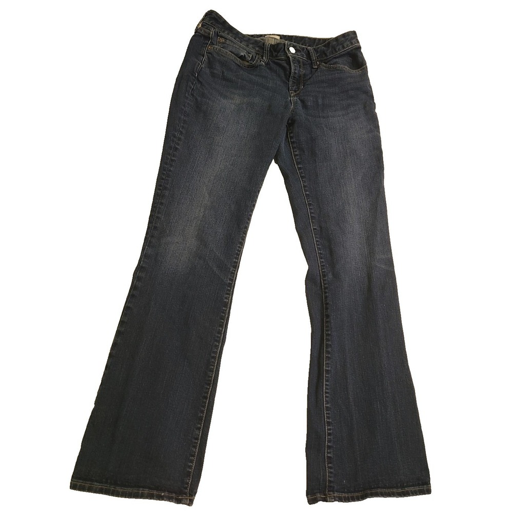 Gap Womens 1969 Long & Lean Bootcut Jeans 28 R Size 6 Mid Rise Blue 813966-00